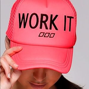 Sold Mercari Uniquely Lorna Jane Work It Hot pink Trucker Hat in Home NWT